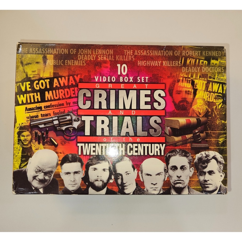 Great Crimes and Trials of the Twentieth Century • 10‑VHS •Vintage Documentary